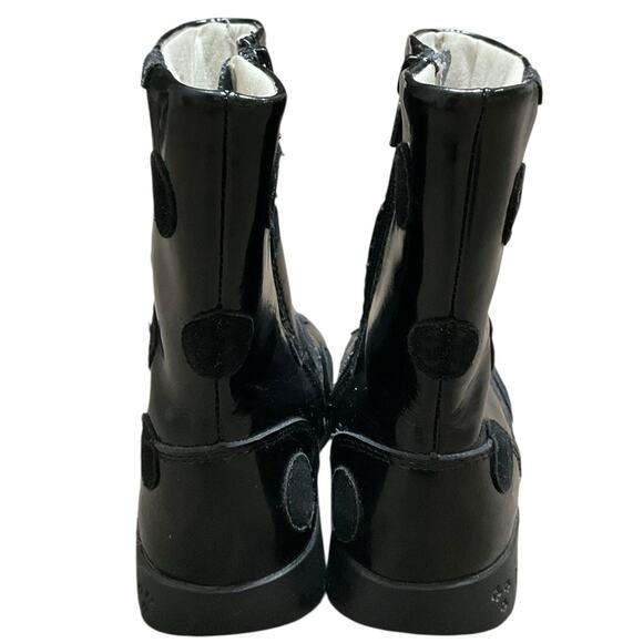 Pediped Girl’s Leather Upper Polka Dot Boots Eur 26 US Size 9-9.5 - Picture 5 of 12